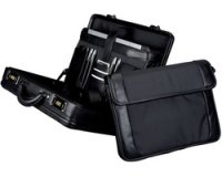 Attaché-case 'MODICA', similicuir / nylon, noir