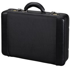 Attaché-case 'MODICA', similicuir / nylon, noir