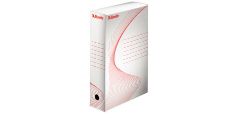 Boîte d'archives, A4, (L)100 mm, en carton, blanc