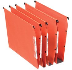 Hangmappen Dual, bodem: 50 mm, oranje