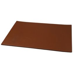 Sous-main, cuir véritable, cognac