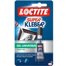 Colle universelle Gel, tube de 3g, sur carte blsiter