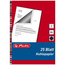 Papier carbone, format A4, contenu: 25 feuilles