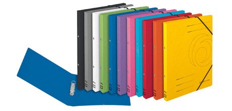 Classeur à anneaux easyorga, A4, carton