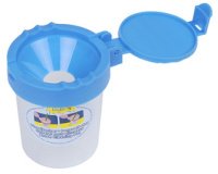 Gobelet pour pinceaux, gobelet transparent, couvercle