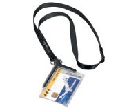 Veiligheidspashouder Durable 8207 met textielkoord antraciet