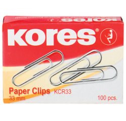 Paperclips, 33 mm, verzinkt