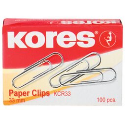 Paperclips, 33 mm, verzinkt