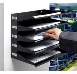 Station de tri Business, 5 compartiments, gris