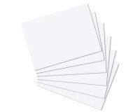 Steekkaarten, A4, effen, wit