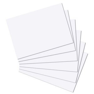 Steekkaarten, A4, effen, wit