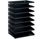 Station de tri Business, 8 compartiments, noir