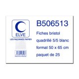 Fiches bristol, uni, 500 x 650 mm, 25 fiches