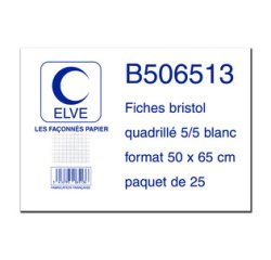 Fiches bristol, uni, 500 x 650 mm, 25 fiches