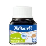 Encre de chine A, 10 ml dans un flacon, noir (17)