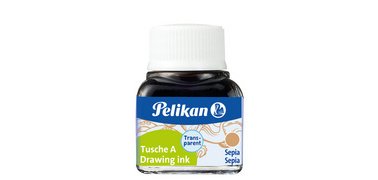 Encre de chine A, 10 ml dans un flacon, noir (17)