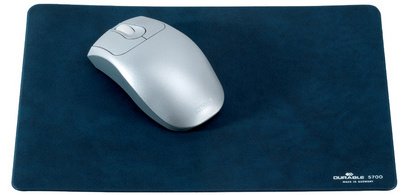 tapis de souris, extra plat, marbré, bleu foncé