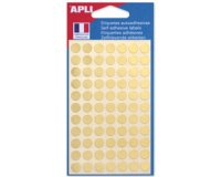 Pastilles adhésives Ø 8 mm Apli or - Pochette de 308