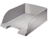 Postbakje Plus Jumbo, A4, polystyreen, zilverkleurig