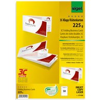 cartes de visite doubles 3C, 90/180 x 55 mm, extra