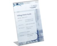 présentoir prospectus, A4 portrait, en acrylique