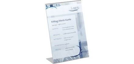 présentoir prospectus, A4 portrait, en acrylique