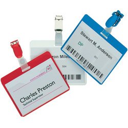 Porte-badges avec clip métallique - par 25