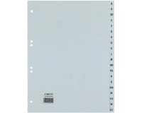 Intercalaires en plastiques, A-Z, A4, PP, 20 touches