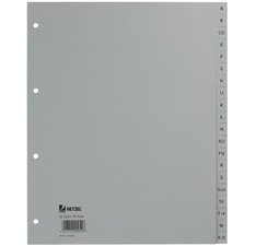 Intercalaires en plastique, A-Z, A4 extra large