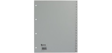 Intercalaires en plastique, A-Z, A4 extra large