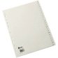 Intercalaires en plastique, A-Z, A4, PP, gris, 20