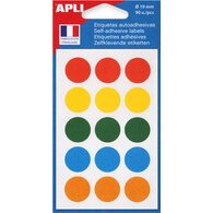 Stickers APLI diameter 15 mm oranje