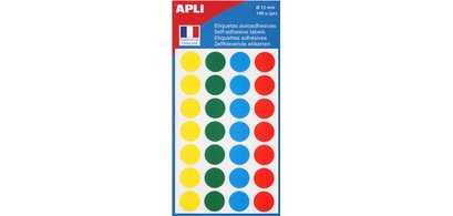 Pastille de signalisation, diamètre: 15 mm, assorti