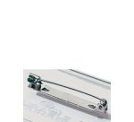 Porte-badge avec épingle, 75 x 40 mm