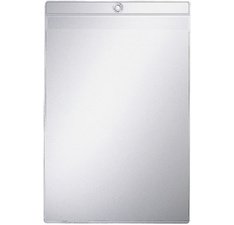 Transparant etui met ophangoog, A4, pvc, gekorreld