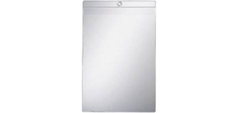 Etui transparent à suspendre, A4, PVC, grainé