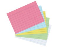 Fiches bristol, A5, ligné