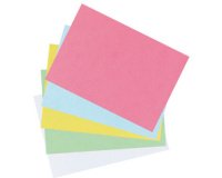 Fiches bristol, A7, uni, blanc