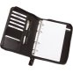 Serviette classeur 'LUINO', A5, similicuir, noir