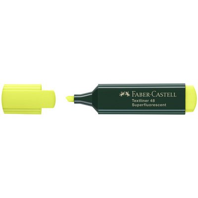FABER-CASTELL Surligneur TEXTLINER 48 REFILL, jaune
