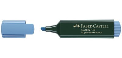 FABER-CASTELL Surligneur TEXTLINER 48 REFILL, bleu