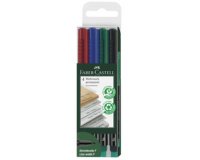 FABER-CASTELL Marqueur permanent MULTIMARK F, étui de 4
