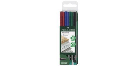 FABER-CASTELL Marqueur permanent MULTIMARK S, étui de 4