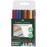 FABER-CASTELL Marqueur permanent MULTIMARK M, étui de 8