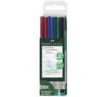 FABER-CASTELL Marqueur NonPermanent MULTIMARK S, étui de 4