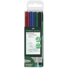 FABER-CASTELL Marqueur NonPermanent MULTIMARK M, étui de 4