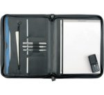 Conférencier 'MILANO', A4, cuir, noir