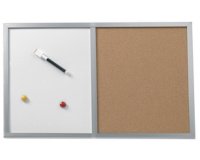 Tableau mixte, (L)600 x (l)400 mm, cadre en bois