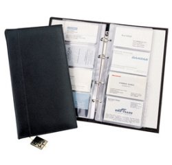 Classeur à anneaux pour cartes de visite, 120 cartes