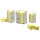 Bloc-note adhésif Recycling, 76 x 76 mm,18+6 GRATUIT